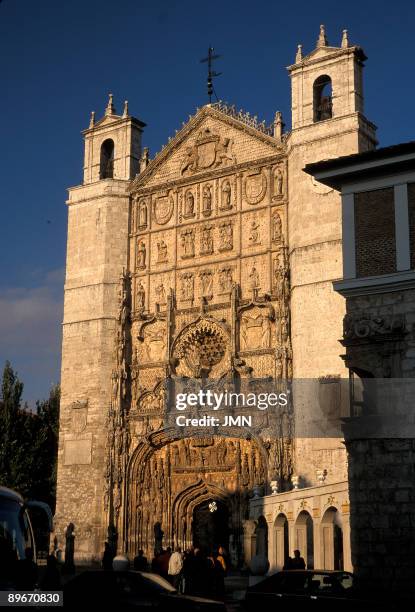 Church of San Pablo. Valladolid. XVth century. Splendid facade of the late Gothic by Simon of Cologne.