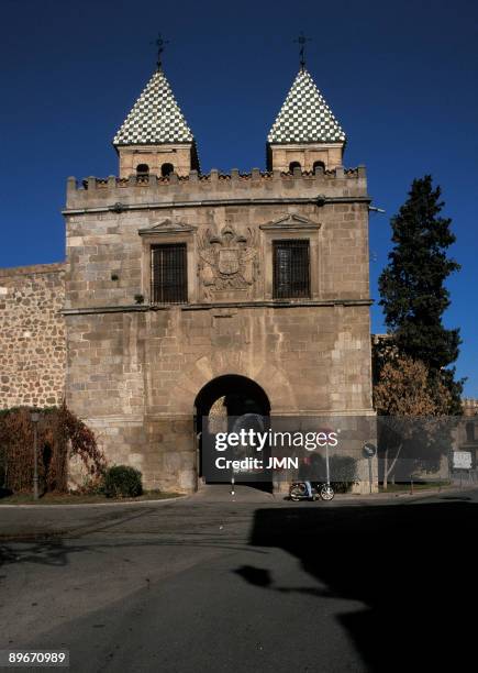 Puerta de Bisagra. Toledo. XVIth century. It was rebuilt by Alonso de Covarrubias in Renaissance style.