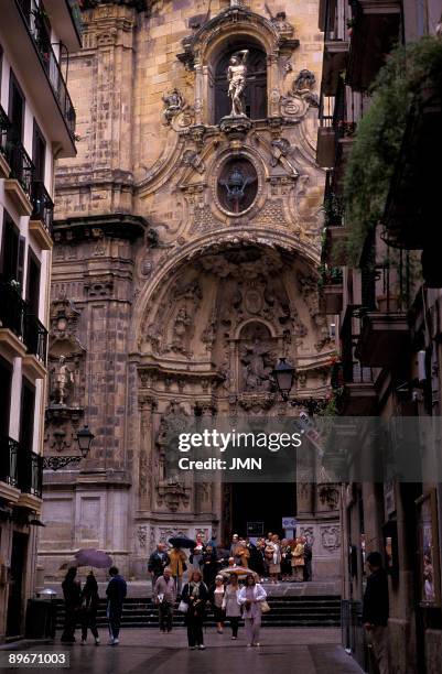 Church of Santa Maria. San Sebastian. Baroque art.