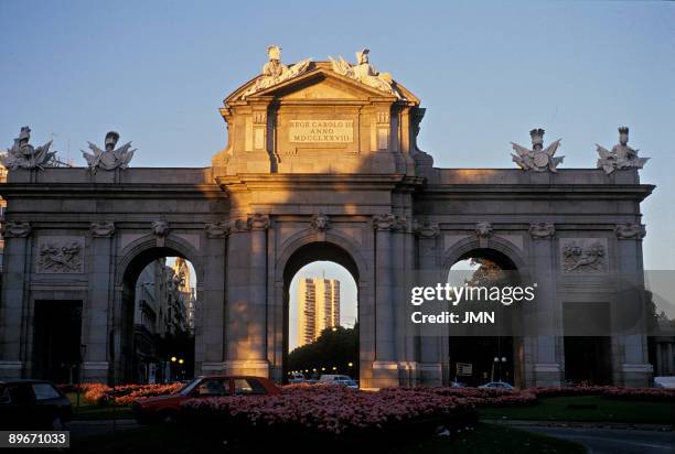 Puerta de Alcala . Madrid. The Puerta de Alcala was built between 1769 and 1778 under the orders of King Carlos III, it was designed by the architect...