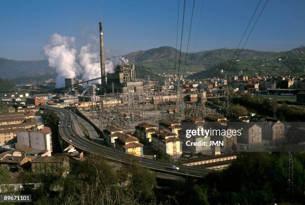 Asturias. Thermal plant of Langreo.