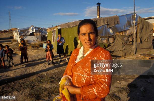 Madrid. Gypsys shanty towns in Vicalvaro.