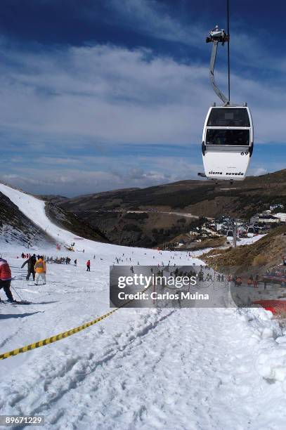 February 24, 2007. Sierra Nevada, Granada, Andalussia, Spain. Ski resort.