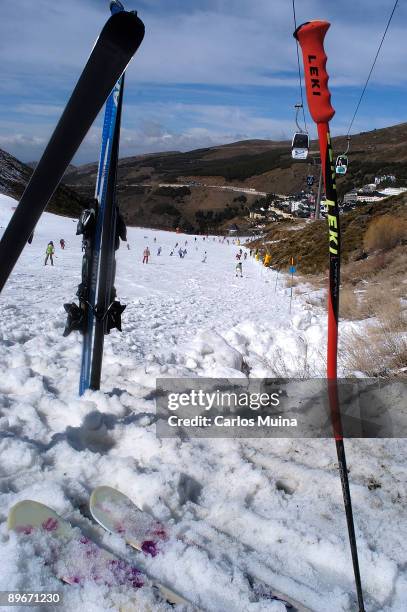February 24, 2007. Sierra Nevada, Granada, Andalussia, Spain. Ski resort.
