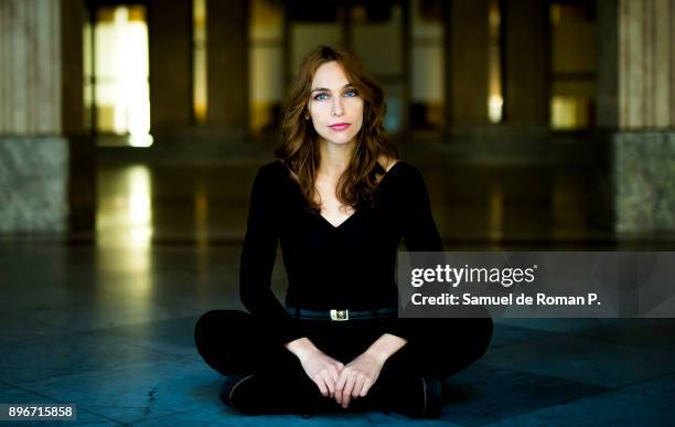 Saida Benzal poses during a portrait session at ”Circulo de Bellas Artes” on December 18, 2017 in Madrid, Spain.