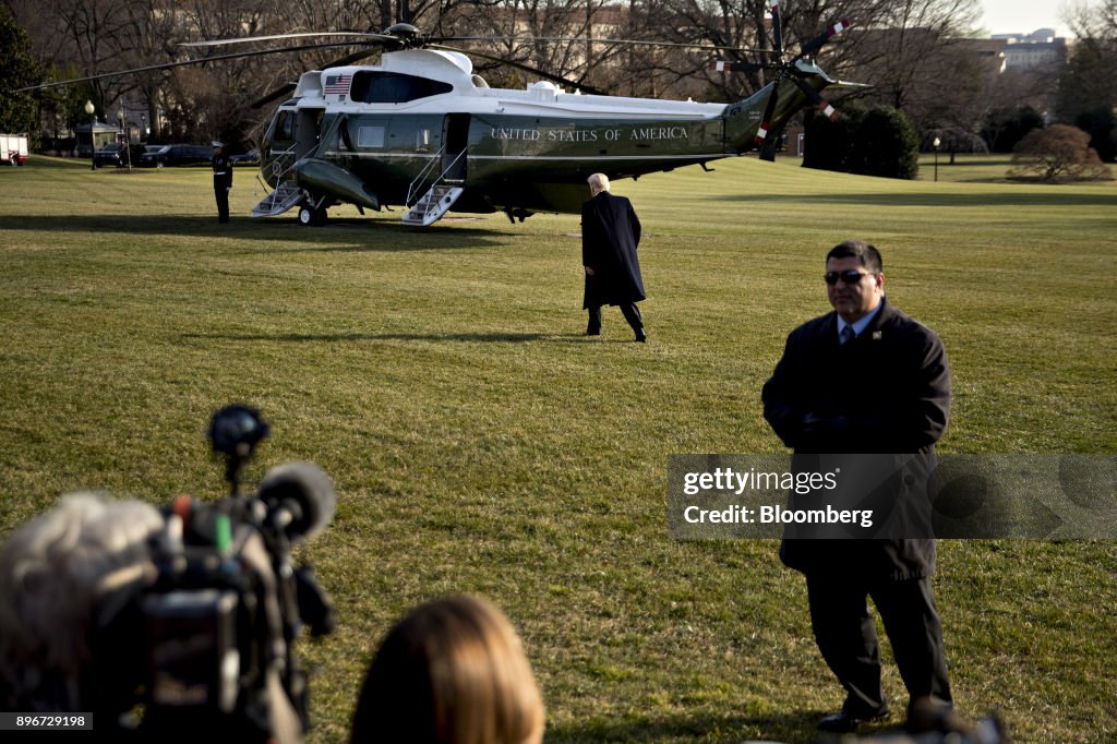 U.S. President Donald Trump Departs The White House To Travel To Walter Reed National Military Medical Center