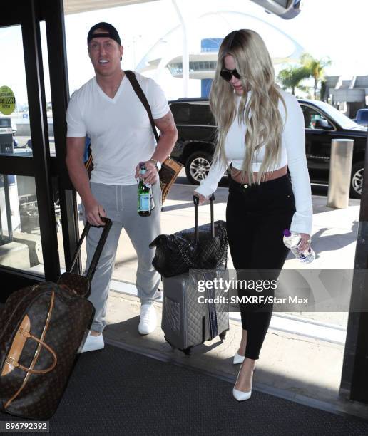 Kroy Biermann and Kim Zolciak seen on December 21, 2017 in Los Angeles, CA.