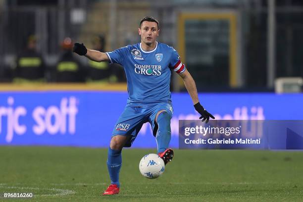 Manuel Pasqual of Empoli FC in action during the Serie B match between Empoli FC and Brescia Calcio at Stadio Carlo Castellani on December 21, 2017...