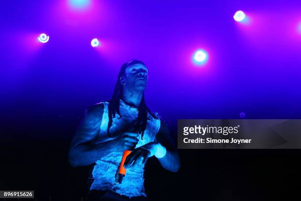 Maxim Reality of The Prodigy performs live on stage at O2 Academy Brixton on December 21, 2017 in London, England.