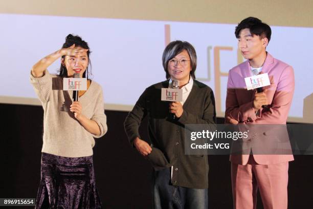 Director Peter Chan promotes film 'The Monsters' Bell' on December 21, 2017 in Wuhan, Hubei Province of China.