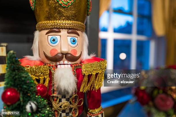christmas home decor - nutcracker stock pictures, royalty-free photos & images