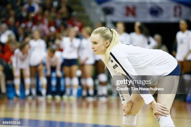 Ali Frantti of Penn State University during the Division I Women's Volleyball Semifinals held at Sprint Center on December 14, 2017 in Kansas City,...
