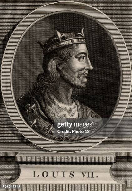 Louis VII king of France from 1137, member of the Capetian dynasty and first husband of Eleanor of Aquitaine. The marriage was annulled and Eleanor...