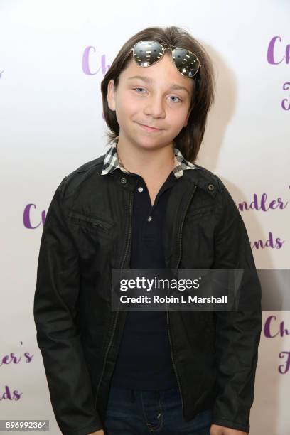 Bryson Robinson attends Chandler's Friends Toy Drive and Wrapping Party at Los Angeles Ballet Academy on December 10, 2017 in Encino, California.