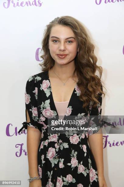 Caitlin Carmichael attends Chandler's Friends Toy Drive and Wrapping Party at Los Angeles Ballet Academy on December 10, 2017 in Encino, California.