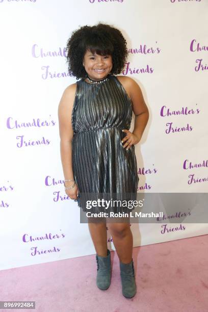 Amber Lourdes attends Chandler's Friends Toy Drive and Wrapping Party at Los Angeles Ballet Academy on December 10, 2017 in Encino, California.