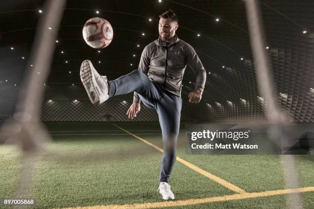 Southampton FCs Charlie Austin pictured at the Clubs Staplewood Campus, for the aints match day magazine, on December 20, 2017 in Southampton,...