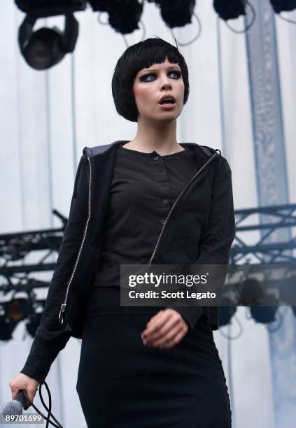 Alice Glass of Crystal Castles performs during the 2009 Lollapalooza Music Festival at Grant Park on August 7, 2009 in Chicago, Illinois.