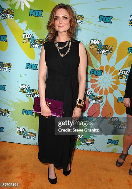 Emily Deschanel arrives at the 2009 TCA Summer Tour's Fox All-Star Party at The Langham Resort on August 6, 2009 in Pasadena, California.