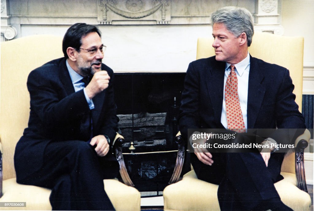 Solana & Clinton In The Oval Office