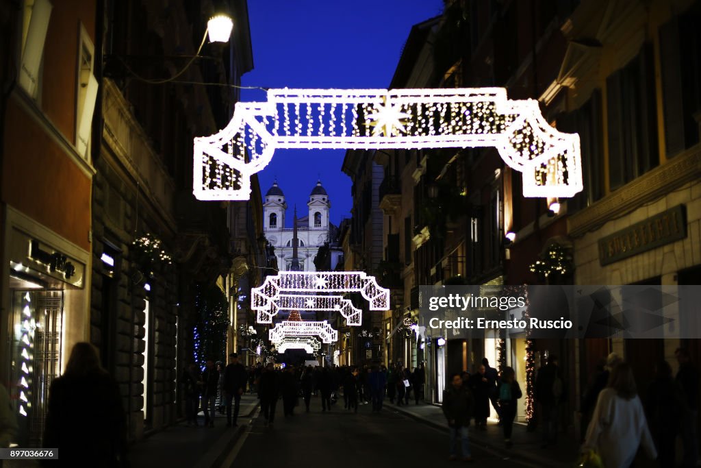 Christmas Atmosphere In Rome
