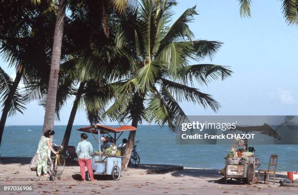 Plage de Nha Trang, Viet Nam.