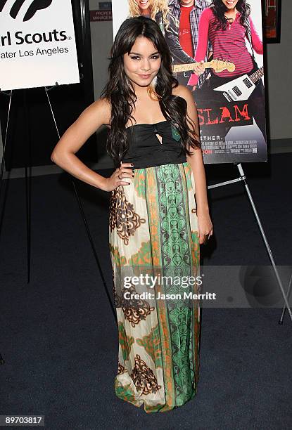 Actress Vanessa Hudgens arrives at the Girl Scout screening of "Bandslam" on August 7, 2009 in Los Angeles, California.