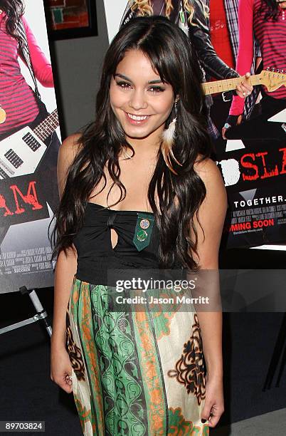 Actress Vanessa Hudgens arrives at the Girl Scout screening of "Bandslam" on August 7, 2009 in Los Angeles, California.