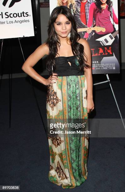 Actress Vanessa Hudgens arrives at the Girl Scout screening of "Bandslam" on August 7, 2009 in Los Angeles, California.