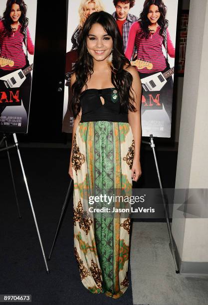Actress Vanessa Hudgens attends a special screening of "Bandslam" for Girls Scouts of America at the Harmony Gold Preview House and Theater on August...