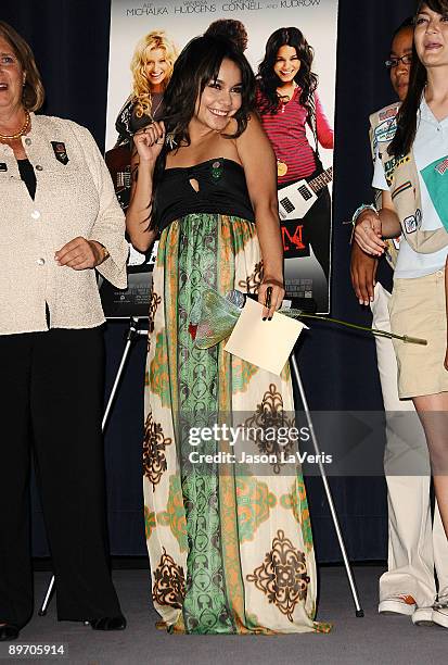 Actress Vanessa Hudgens and Girl Scouts of Greater Los Angeles attend a special screening of "Bandslam" for Girls Scouts of America at the Harmony...