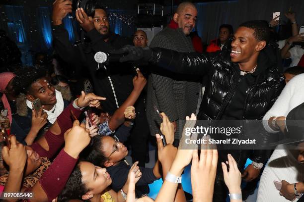 Boogie Wit Da Hoodie attends La La Anthony Hosts "Winter Wonderland" Holiday Charity Event on December 21, 2017 in New York City.