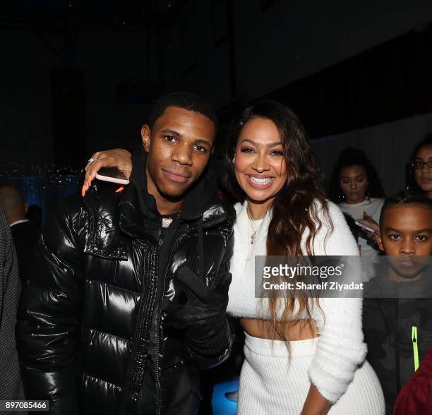 Boogie Wit Da Hoodie and La La Anthony attend La La Anthony Hosts "Winter Wonderland" Holiday Charity Event on December 21, 2017 in New York City.