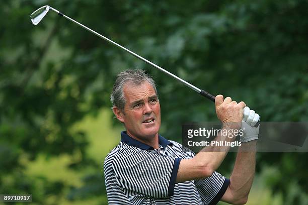 Mike Clayton of Australia in action during the second round of the Bad Ragaz PGA Seniors Open played at the Grand Resort Bad Ragaz on August 8, 2009...