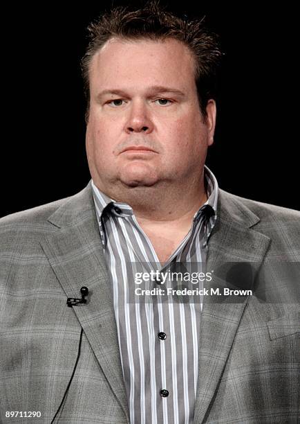 Actor Eric Stonestreet of the television show "Modern Family" speaks during the ABC Network portion of the 2009 Summer Television Critics Association...