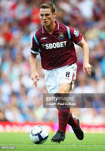Scott Parker of West Ham United in action during the Bobby Moore Cup between West Ham United and Napoli at Upton Park on August 8, 2009 in London,...