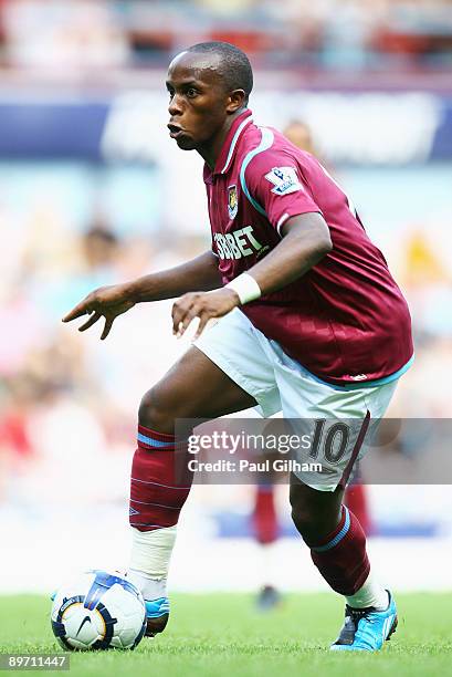 Savio of West Ham United in action during the Bobby Moore Cup between West Ham United and Napoli at Upton Park on August 8, 2009 in London, England.