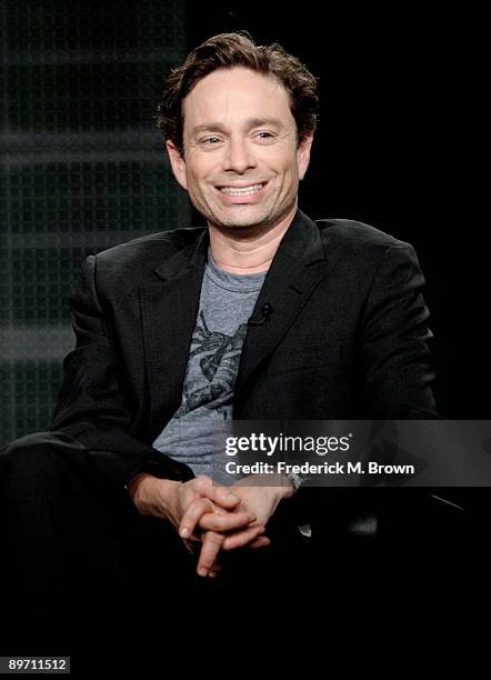 Actor Chris Kattan of the television show "The Middle" speaks during the ABC Network portion of the 2009 Summer Television Critics Association Press...