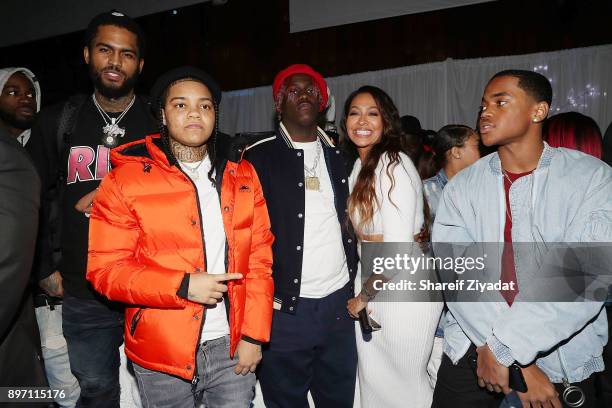 Dave East, Lil Yachty, Young M.A, Michael Rainey Jr. And La La Anthony attend La La Anthony Hosts "Winter Wonderland" Holiday Charity Event on...