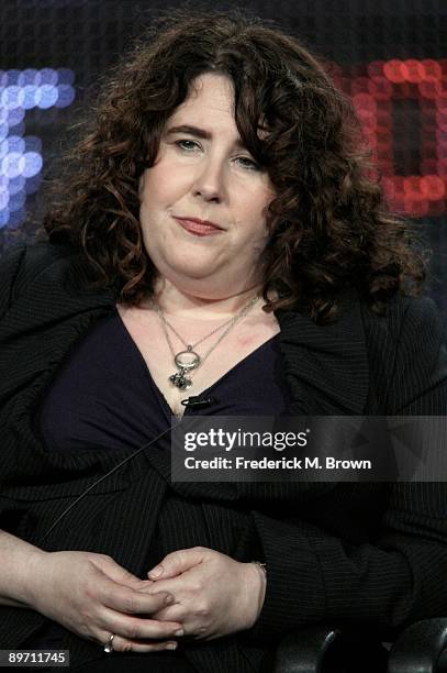 Executive producer/writer Eileen Heisler of the television show "The Middle" speaks during the ABC Network portion of the 2009 Summer Television...