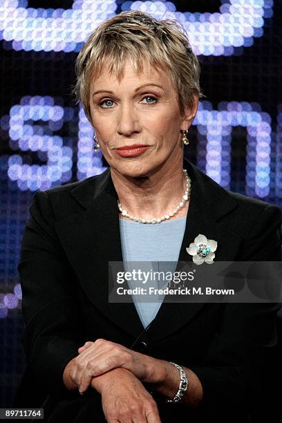 Author Barbara Corcoran of the television show "Shark Tank" speaks during the ABC Network portion of the 2009 Summer Television Critics Association...