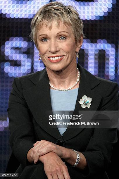 Author Barbara Corcoran of the television show "Shark Tank" speaks during the ABC Network portion of the 2009 Summer Television Critics Association...