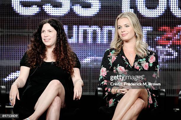 Writer Maggie Friedman and actress Rebecca Romijn of the television show "Eastwick" speak during the ABC Network portion of the 2009 Summer...