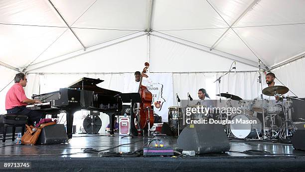 North Carolina Central Jazz Combo with Joey Calderazzo performs at George Wein's CareFusion Jazz Festival at Fort Adams State Park on August 8, 2009...