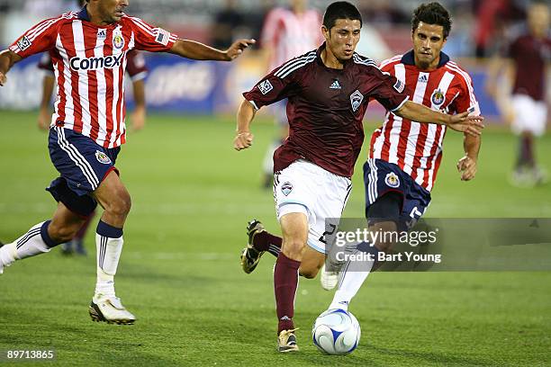 August 8: Kosuke Kimura of the Colorado Rapids controls the ball against Chivas USA on August 8, 2009 at Dicks Sporting Goods Park in Commerce City,...