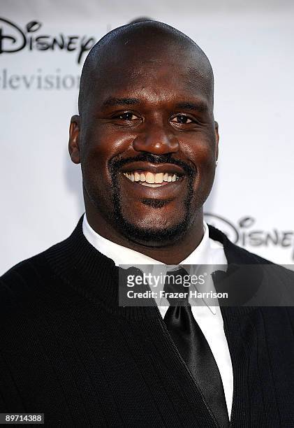 Sportsmans Shaquille O'Neal arrives at Disney-ABC Television Group Summer Press Tour Party at The Langham Hotel on August 8, 2009 in Pasadena,...