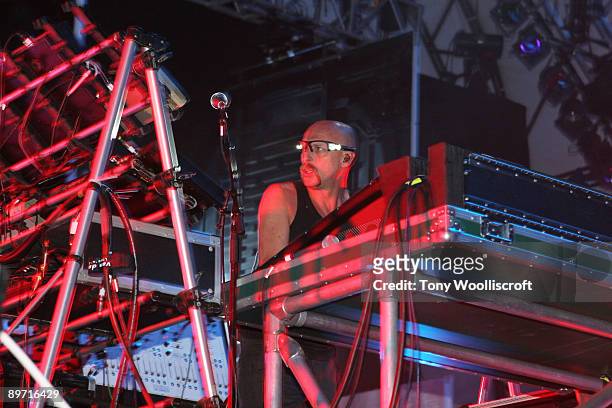 Phil Hartnoll of Orbital performs during day 3 of The Big Chill Music Festival at Eastnor Castle on August 8, 2009 in Ledbury, England.