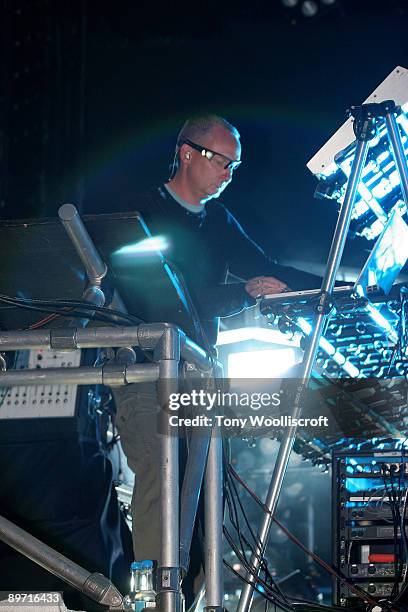 Paul Hartnoll of Orbital performs during day 3 of The Big Chill Music Festival at Eastnor Castle on August 8, 2009 in Ledbury, England.