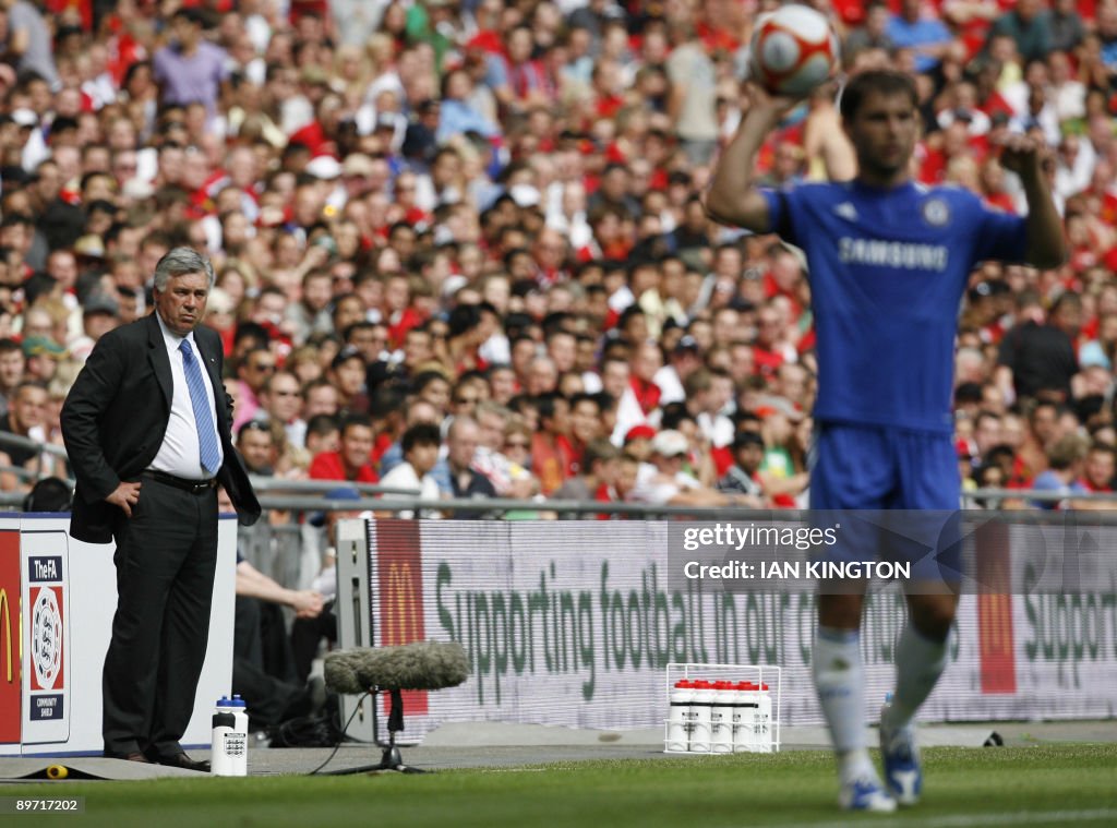 Chelsea's Italian Manager Carlo Ancelott