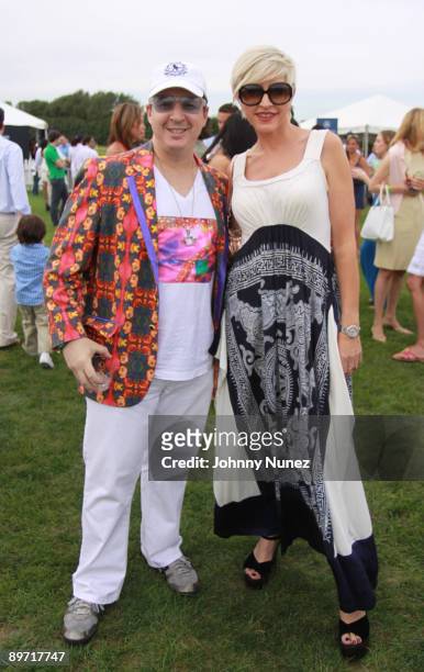 Noah G Pop and Heather Mills attend the fourth weekend of the 2009 Mercedes-Benz Polo Challenge at Blue Star Jets Field at Two Trees Farm on August...